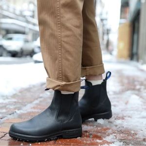 Blundstone 566 Women’s Black Leather Thermal Chelsea Boots AU size 5 US Size 8
